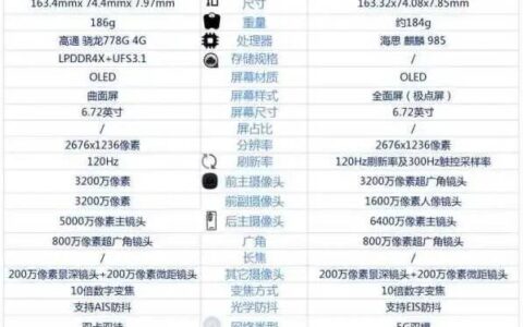 华为nova9pro和nova8pro参数对比，哪个更值得入手