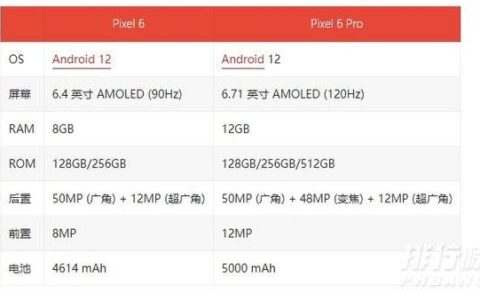 谷歌pixel6和pixel6pro有什么区别，哪个更值得买
