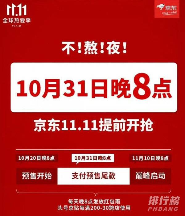 2021京东双十一什么时候开始_2021年京东双十一活动