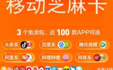 移动芝麻卡19元套餐介绍，移动芝麻卡免流范围