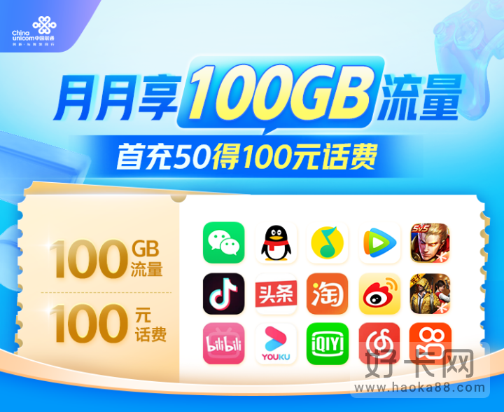 联通王卡限定版定向流量包含哪些app？-1