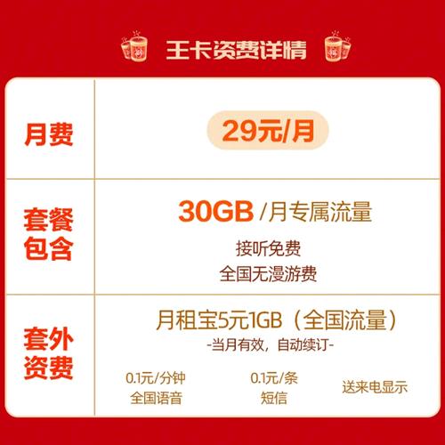 联通王卡29元套餐资费介绍（2023）