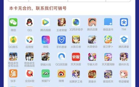 腾讯大王卡免流范围有哪些？