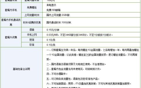 电信不限流量套餐多少钱一个月？