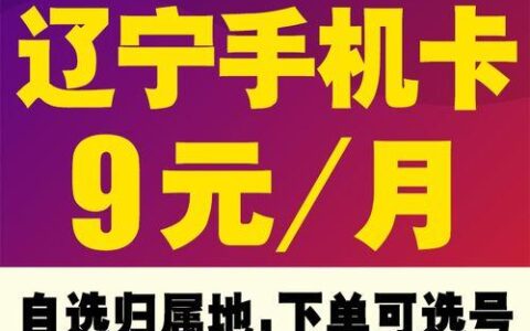 沈阳广电手机卡，流量充足、价格实惠