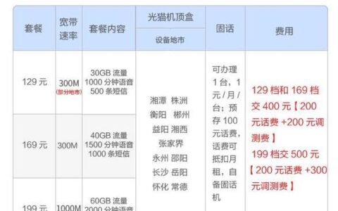移动宽带wifi多少钱一个月？