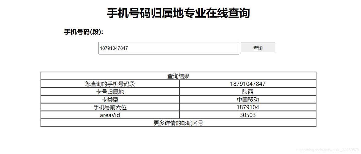 如何查询电话归属地？