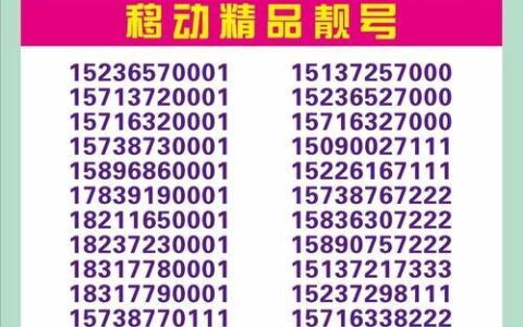 如何选购电话号码靓号？