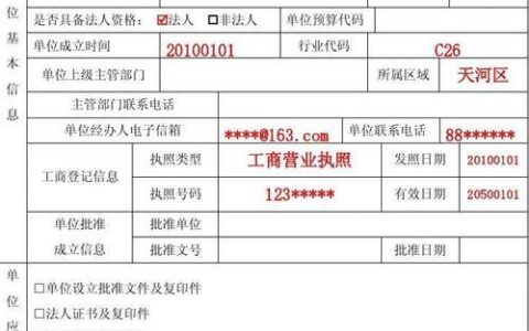 单位登记号是什么？