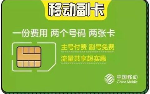 什么手机卡可以办理副卡？